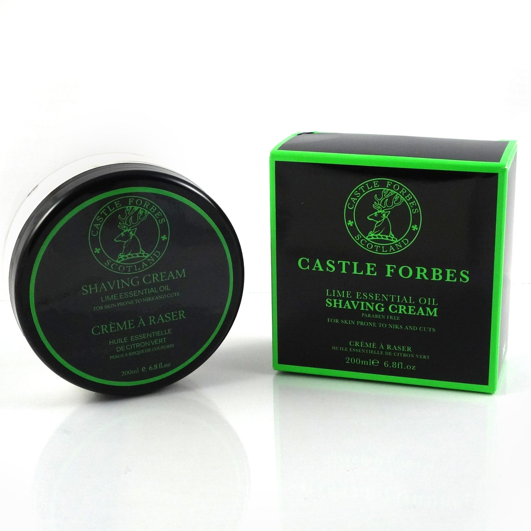 Castle Forbes Lime Essential Oil Shaving Cream – 200ml (6.8oz)