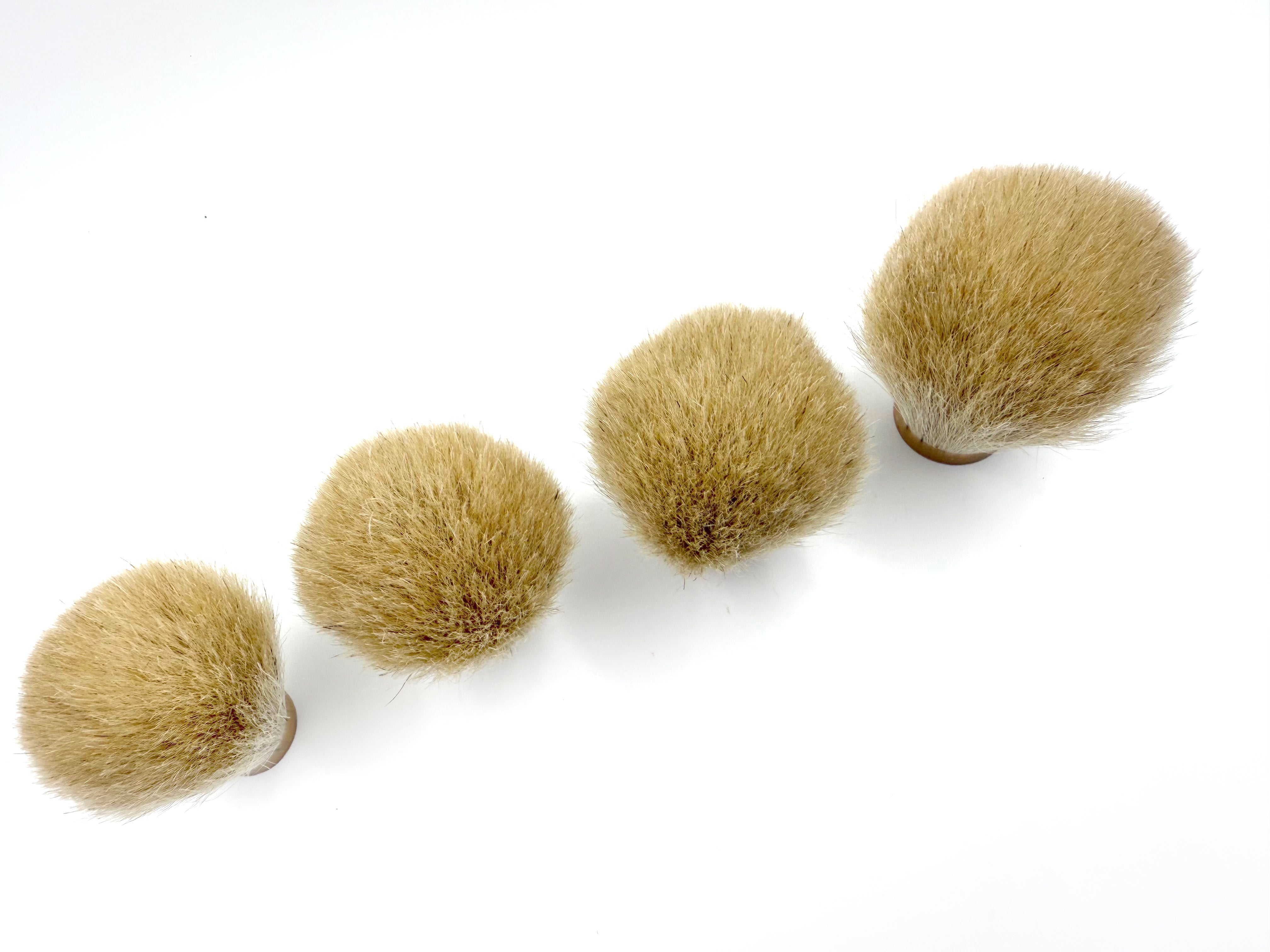 White Horse Hair Shaving Brush Knots - Bulb Shape