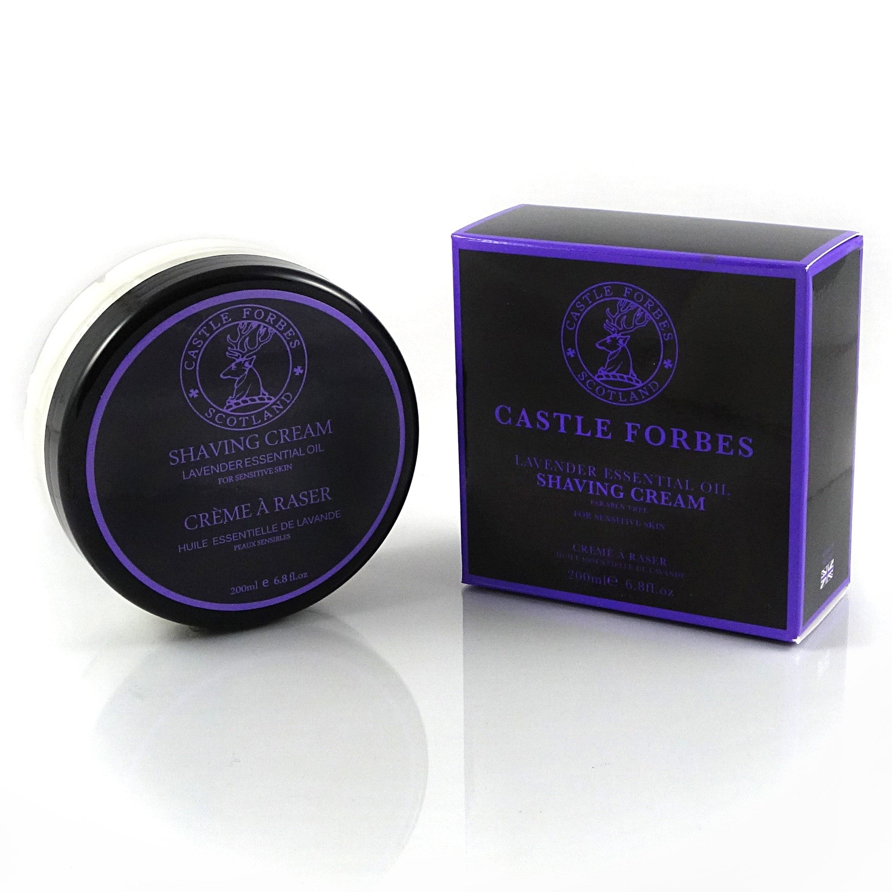 Castle Forbes Lavender Essential Oil Shaving Cream – 200ml (6.8oz)